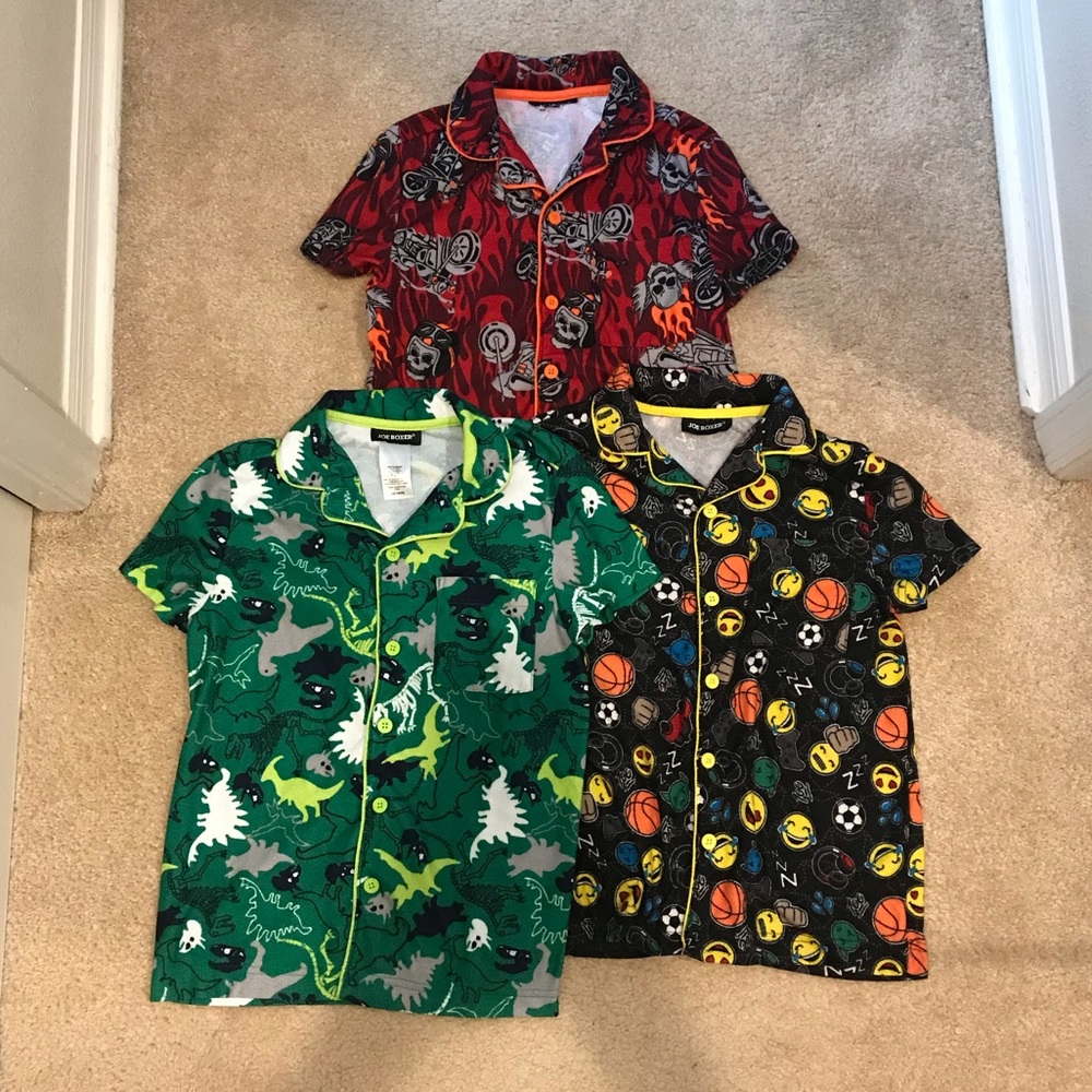 3 set of boys pajamas - size 10/12